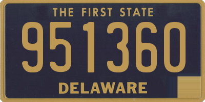 DE license plate 951360