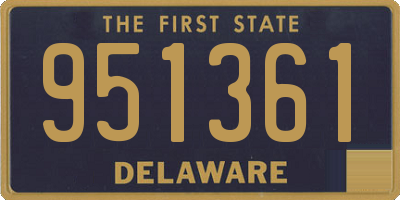 DE license plate 951361