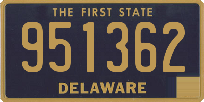 DE license plate 951362