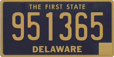 DE license plate 951365