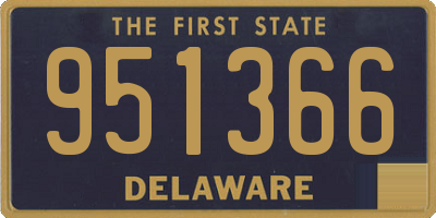 DE license plate 951366