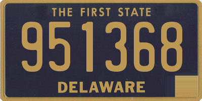 DE license plate 951368