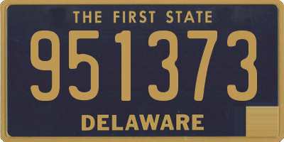 DE license plate 951373