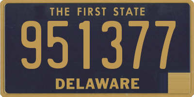 DE license plate 951377