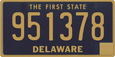 DE license plate 951378