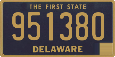 DE license plate 951380