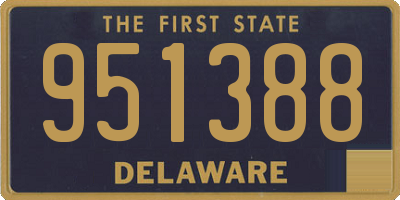 DE license plate 951388