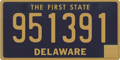 DE license plate 951391