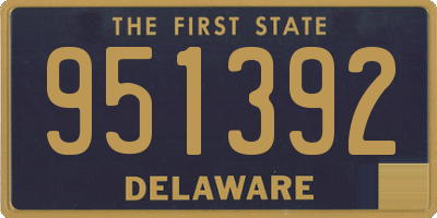 DE license plate 951392