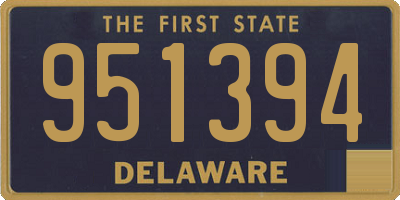 DE license plate 951394