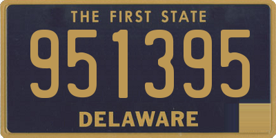 DE license plate 951395