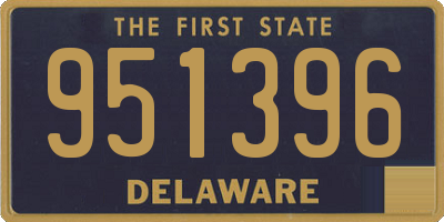 DE license plate 951396