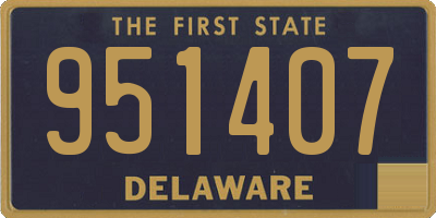 DE license plate 951407