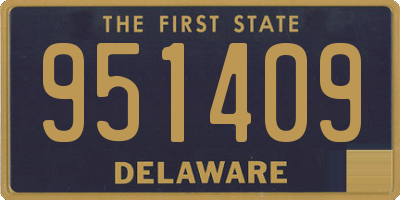 DE license plate 951409