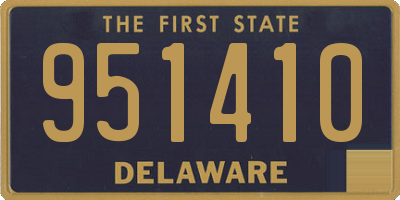 DE license plate 951410