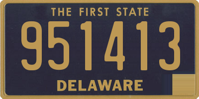 DE license plate 951413