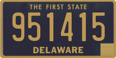 DE license plate 951415