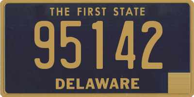 DE license plate 95142