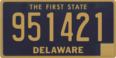 DE license plate 951421