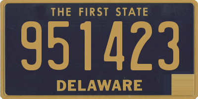 DE license plate 951423