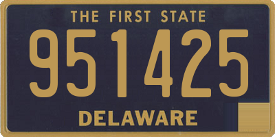 DE license plate 951425