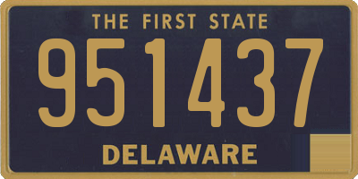 DE license plate 951437