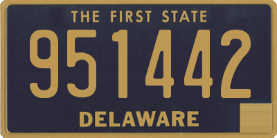 DE license plate 951442