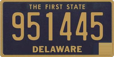 DE license plate 951445