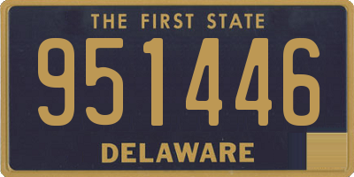DE license plate 951446