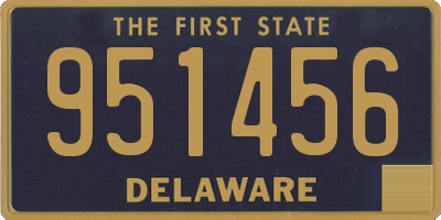 DE license plate 951456