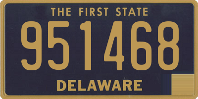 DE license plate 951468