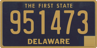 DE license plate 951473