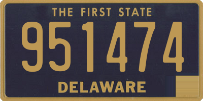DE license plate 951474