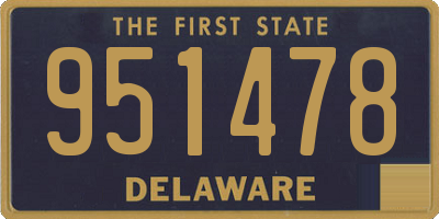 DE license plate 951478