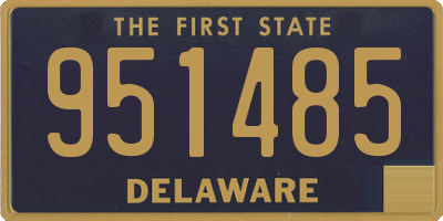 DE license plate 951485