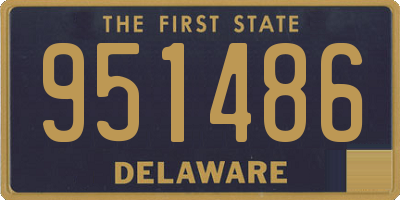 DE license plate 951486