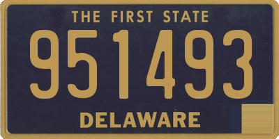 DE license plate 951493