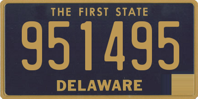 DE license plate 951495