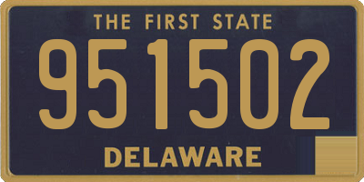 DE license plate 951502