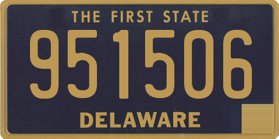 DE license plate 951506
