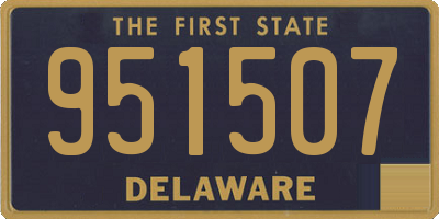 DE license plate 951507