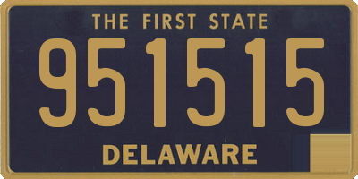 DE license plate 951515