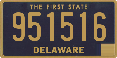 DE license plate 951516