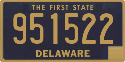DE license plate 951522