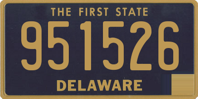 DE license plate 951526
