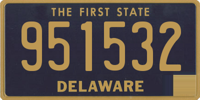 DE license plate 951532