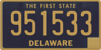 DE license plate 951533