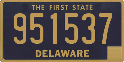 DE license plate 951537