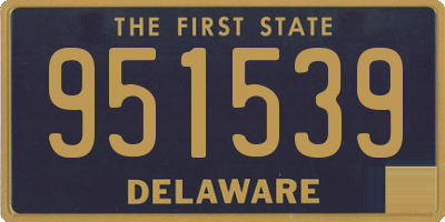 DE license plate 951539