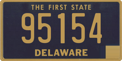 DE license plate 95154